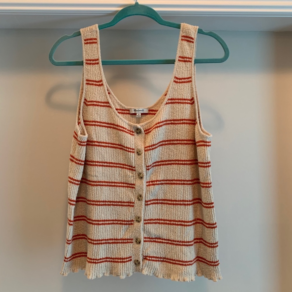 Madewell Kingston button front sweater tank